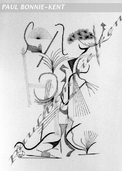 Vase with apple and grape 