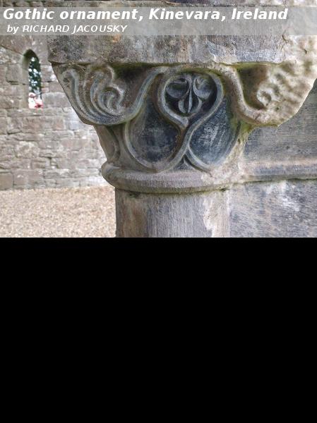 Gothic ornament, Kinevara, Ireland
