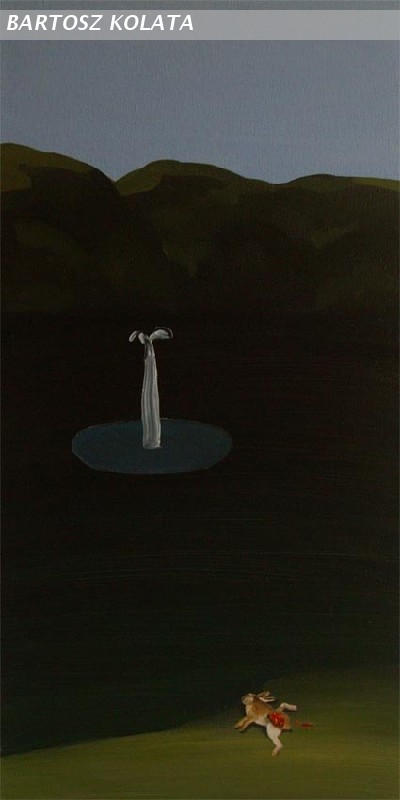 Fountain and dead rabbit